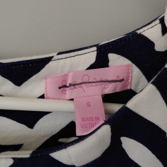 EUC Lilly Pulitzer Navy Dress - Picture 3 of 8
